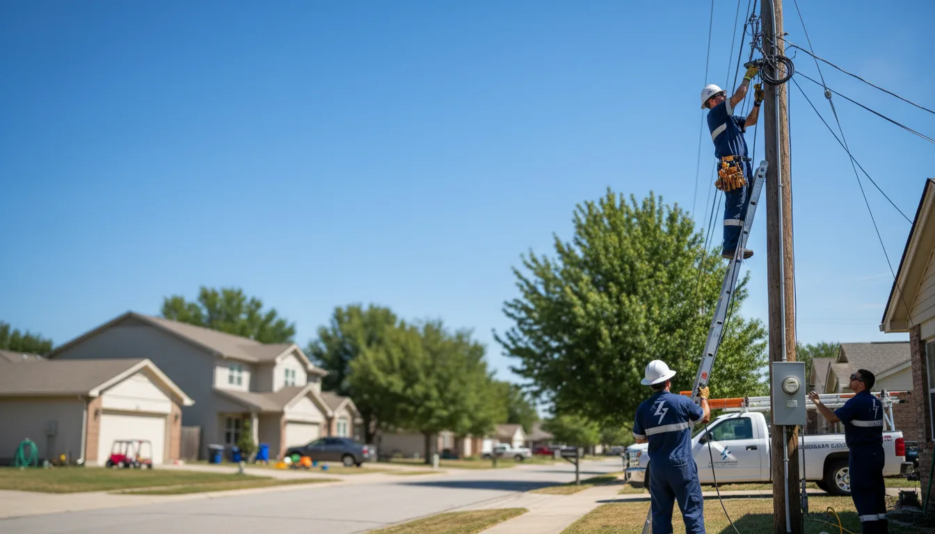 Residential electrician providing installation services in Manchaca, TX